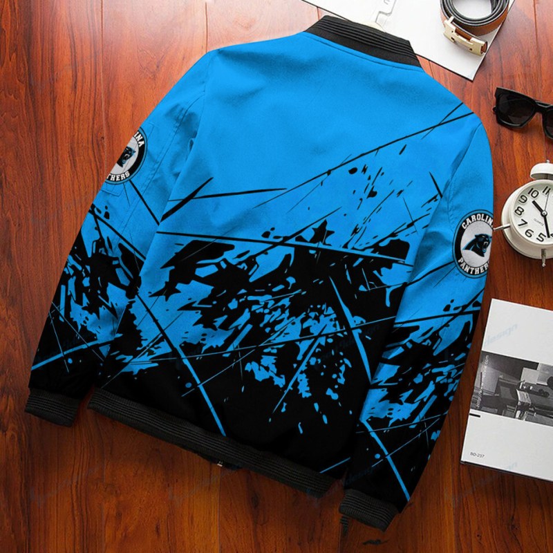 Carolina Panthers Bomber Jacket Detail