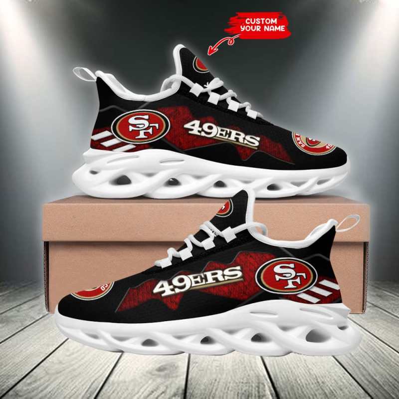 San Francisco 49ers Yezy Sneakers Side View