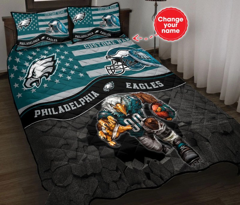 Philadelphia Eagles Personalized Quilt Set