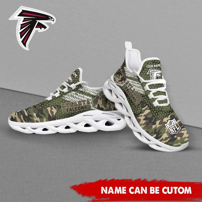 Atlanta Falcons Yezy Running Sneakers Side View