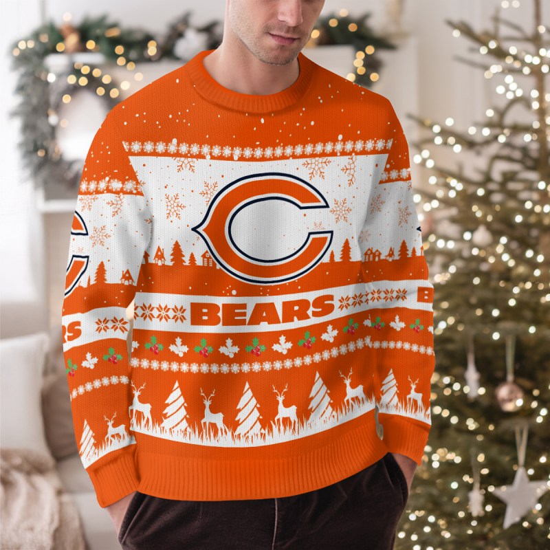 Chicago Bears Ugly Christmas Sweater - MK Outdoor1