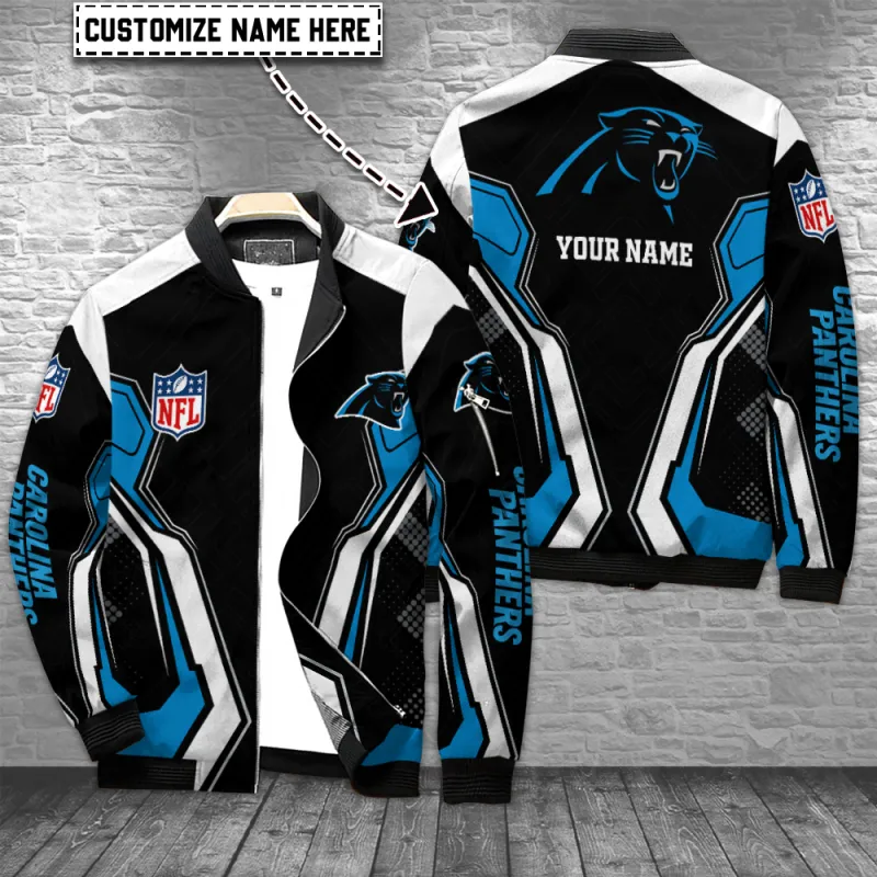 Carolina Panthers Personalized Bomber Jacket