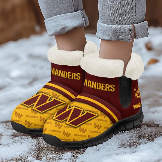 Washington Commanders Comfy Winter Snow Boots