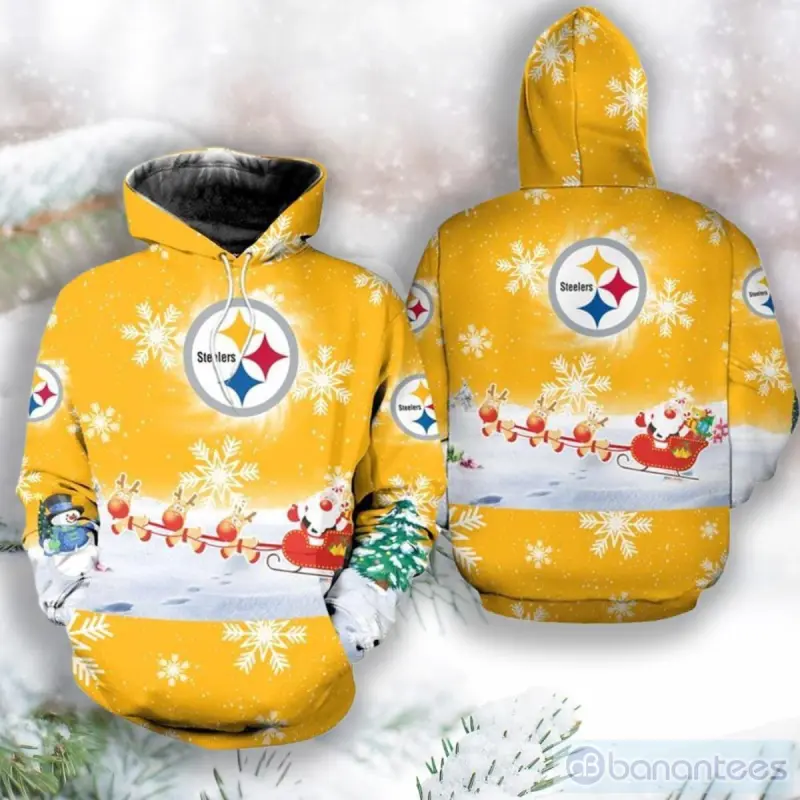 Pittsburgh Steelers Christmas Santa Claus Hoodie
