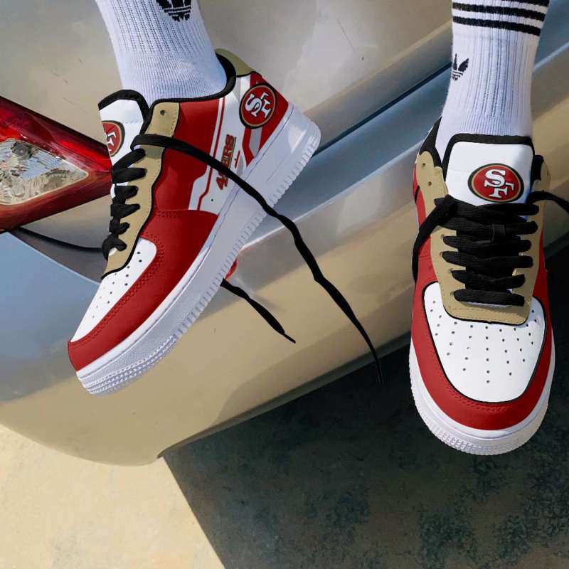 San Francisco 49ers AF1 Shoes Top View