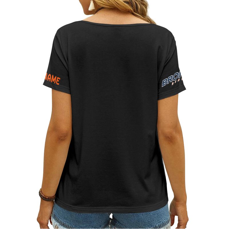 Denver Broncos V Neck T-Shirt Image 3
