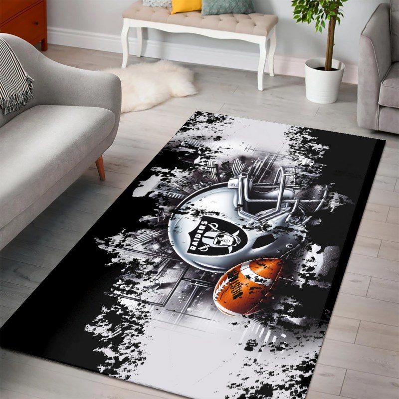 Las Vegas Raiders Rectangle Rug