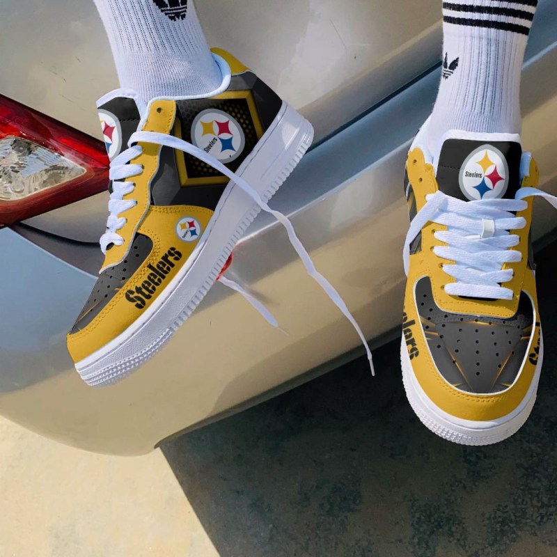 Pittsburgh Steelers AF1 Shoes Top View