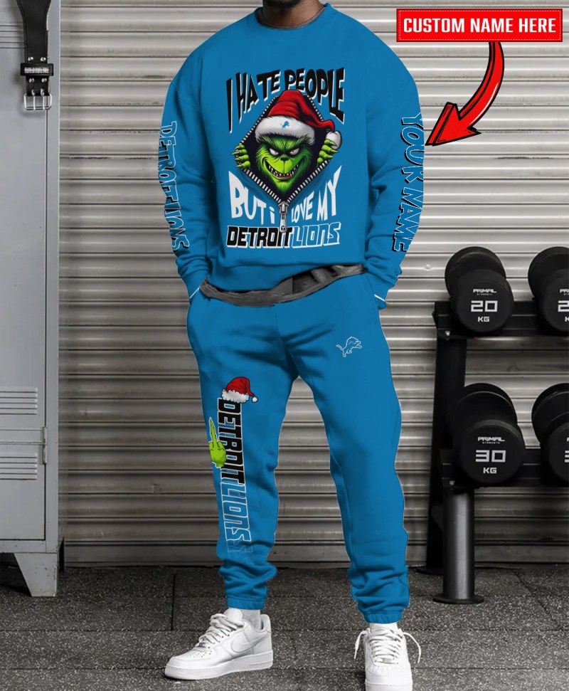 Detroit Lions Ugly Christmas Sweater & Sweatpants