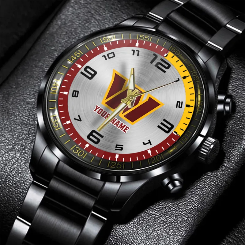 Washington Commanders NFL Personalized Black Hand Watch