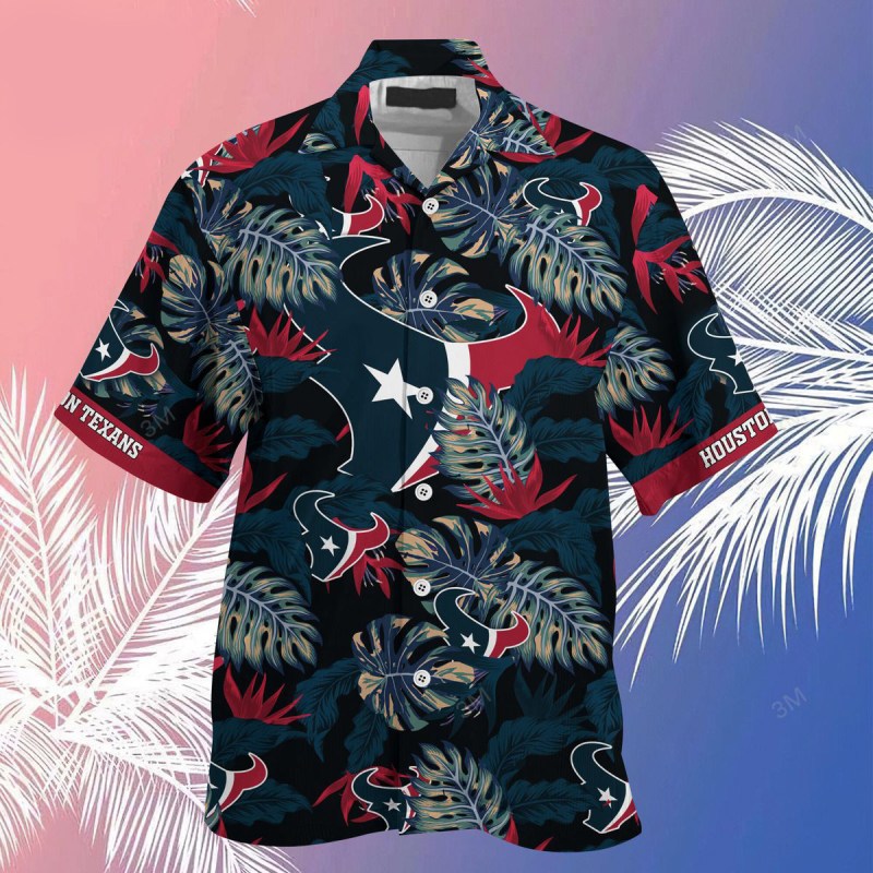 Houston Texans Summer Hawaiian Shirt Side View