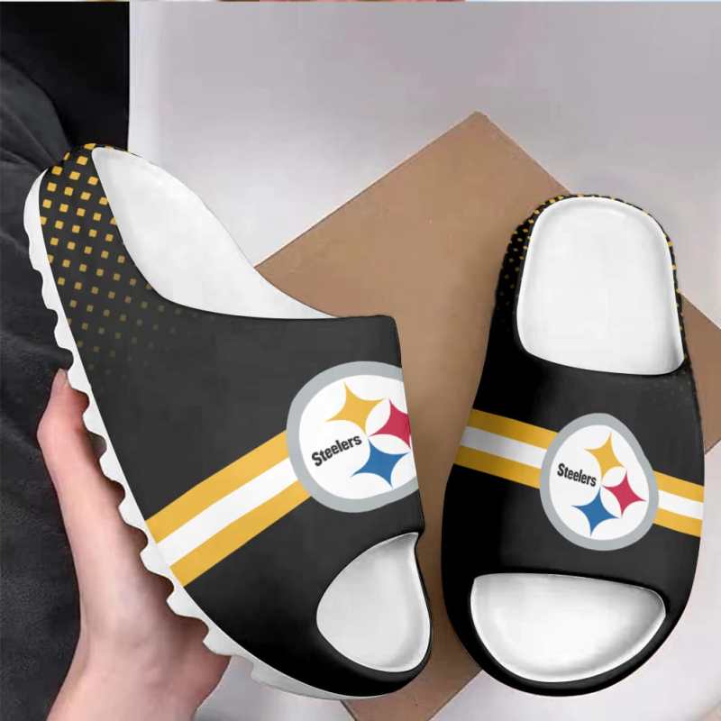 Pittsburgh Steelers Personalized Slippers Side View