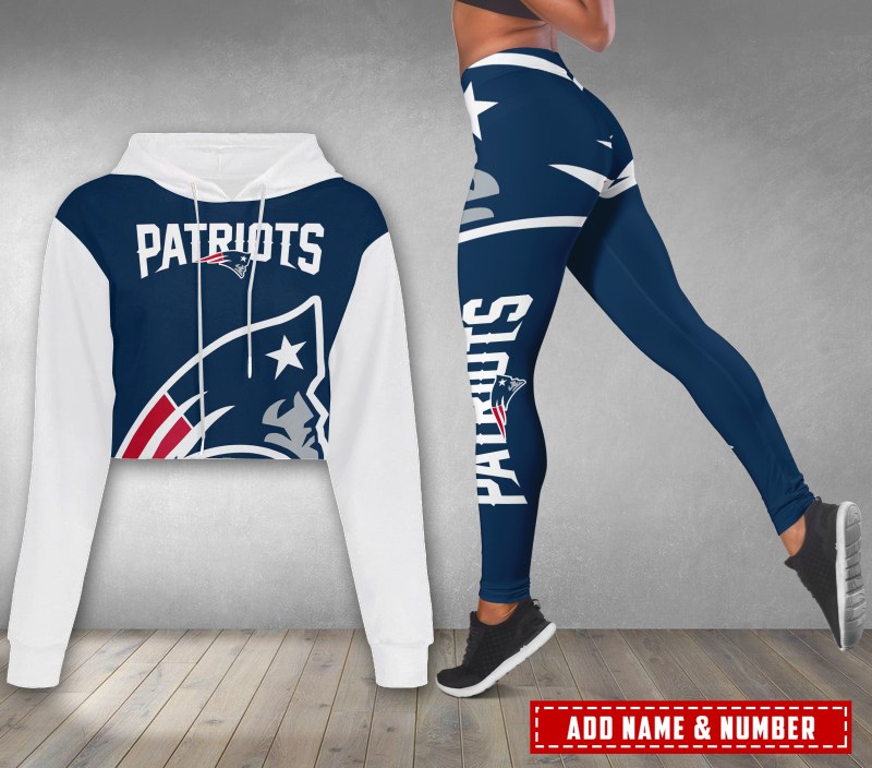 New England Patriots Croptop Hoodie