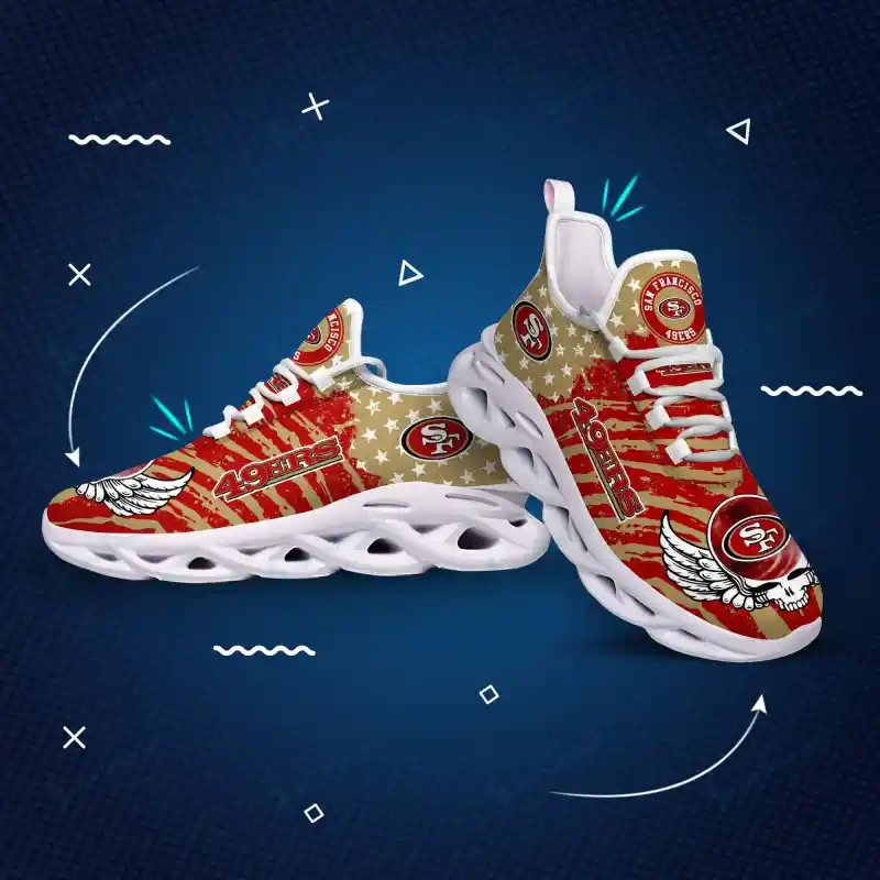 San Francisco 49ers Yezy Running Sneakers