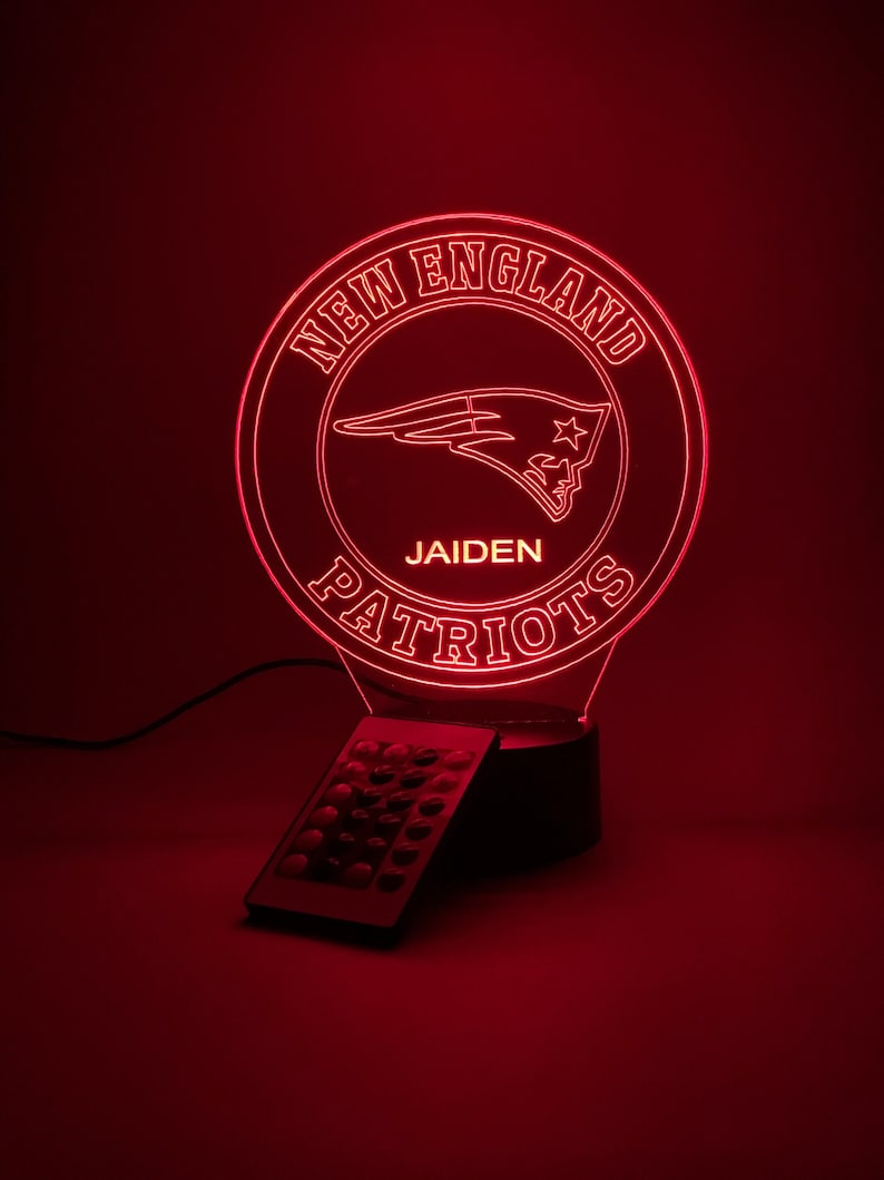 New England Patriots Personalized 3D Lamp