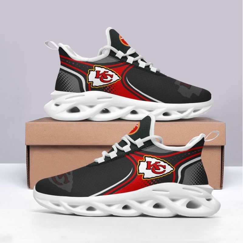 Kansas City Chiefs Yezy Running Sneakers Front View