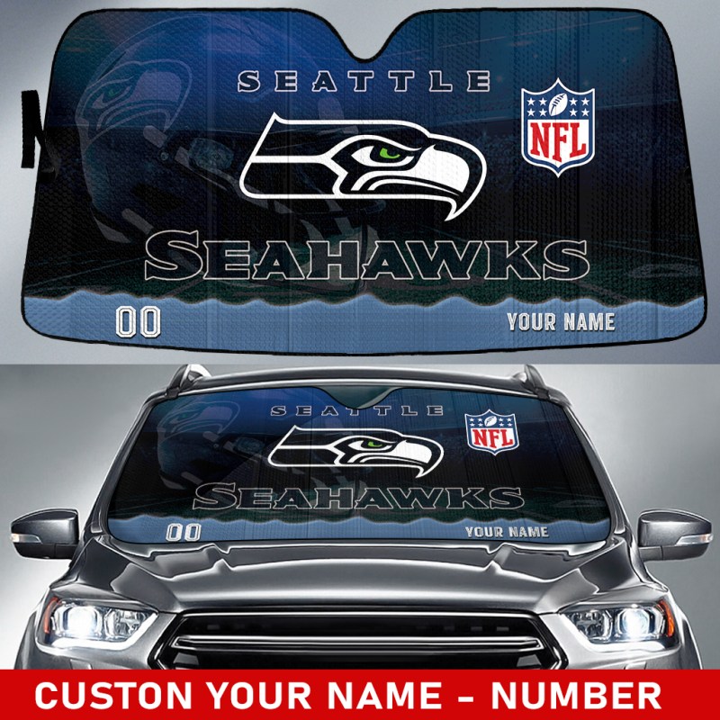 Seattle Seahawks Personalized Auto Sun Shade
