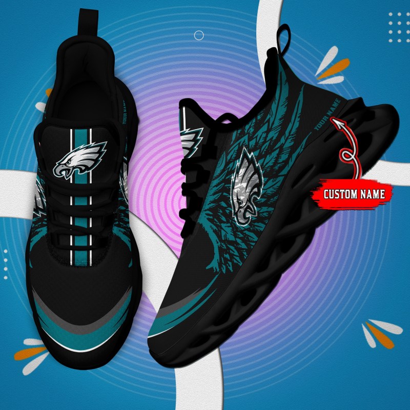 Philadelphia Eagles Personalized Yezy Running Sneakers 3