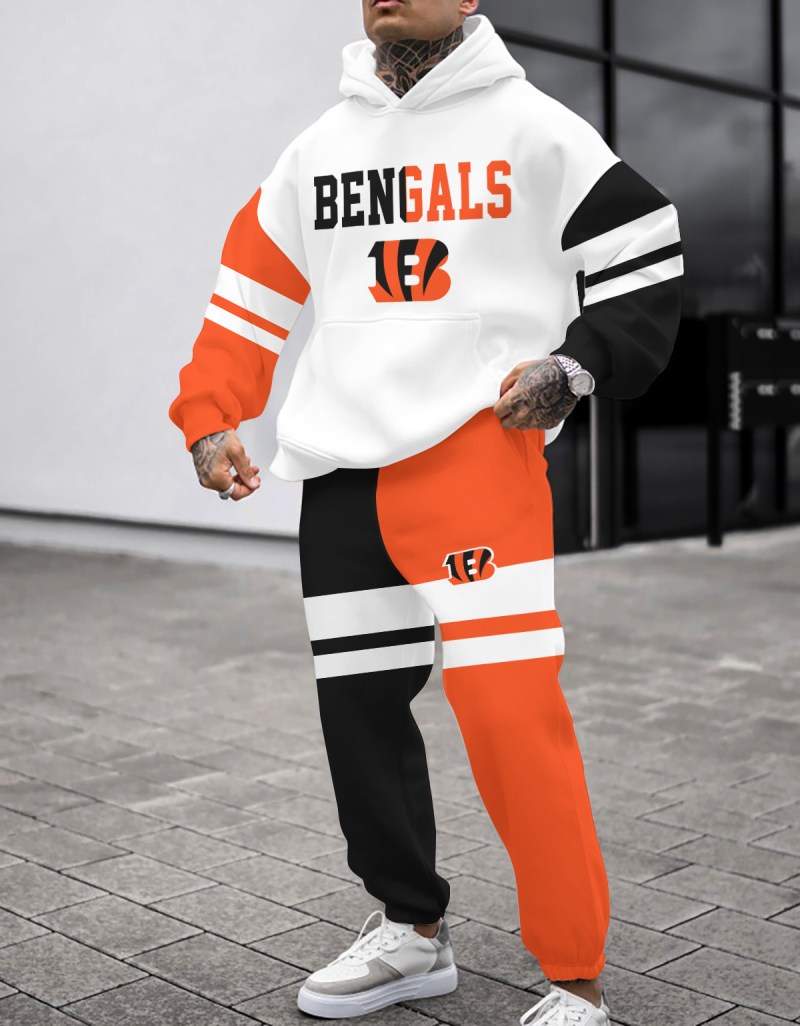 Cincinnati Bengals Combo Pullover Hoodie and Sweatpants