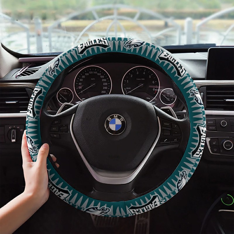 Philadelphia Eagles Custom 3D Steering Wheel Cover