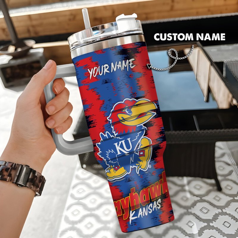 Kansas Jayhawks Tumbler Image 1