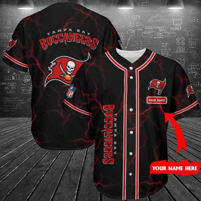 Tampa Bay Buccaneers Personalized Baseball Jersey