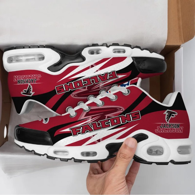 Atlanta Falcons Personalized Sneakers Side View