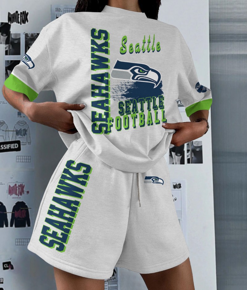 Seattle Seahawks Top And Shorts Suit