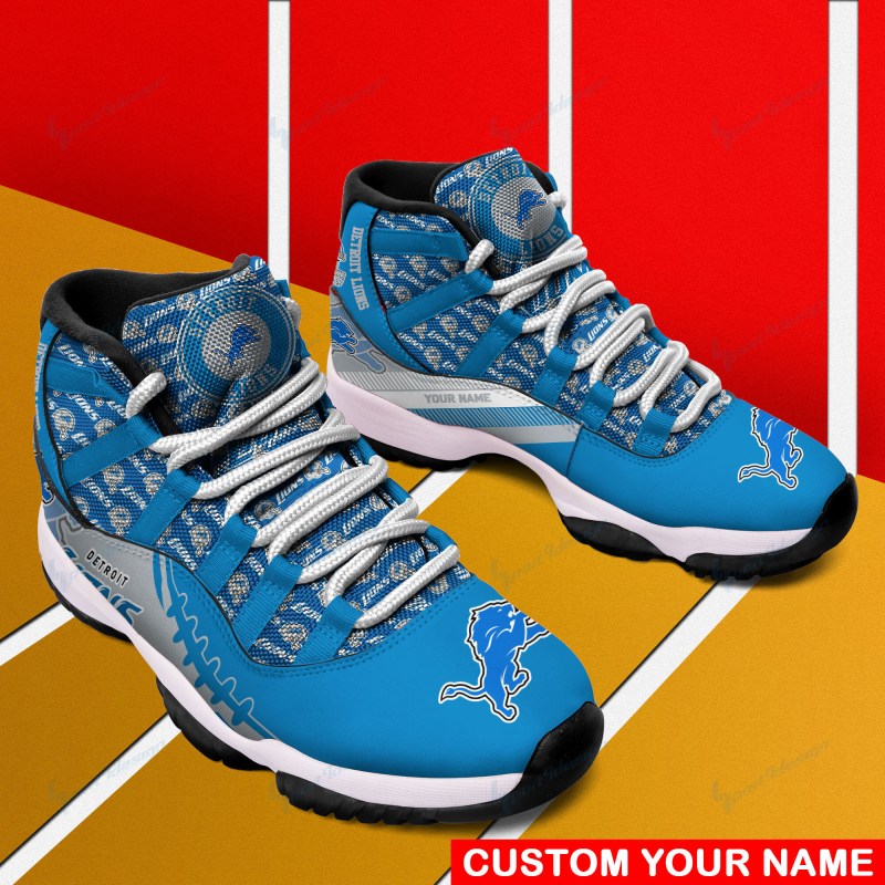 Detroit Lions Sneakers Side View