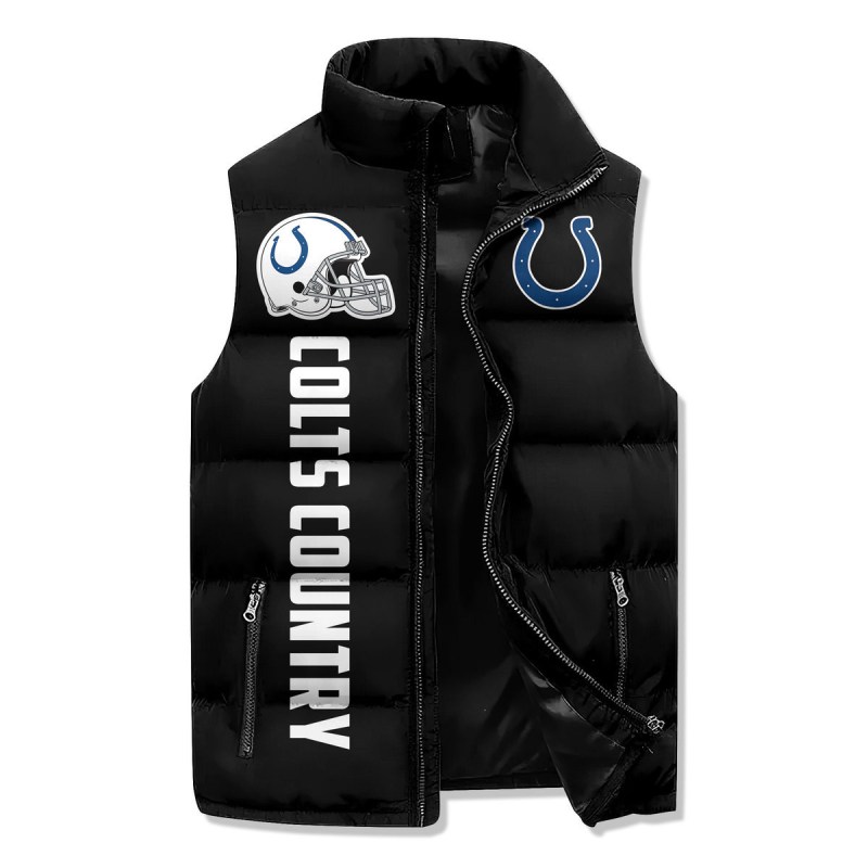 Stylish View of Indianapolis Colts Puffer Jacket