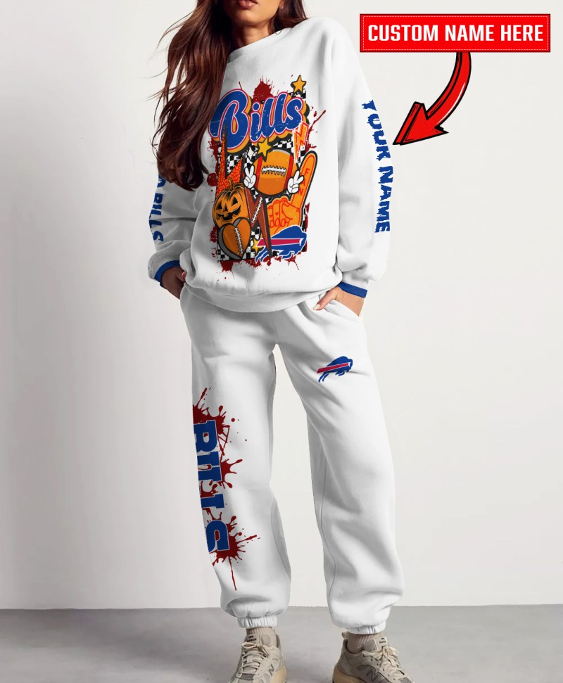 Buffalo Bills Halloween Sweatshirt and Sweatpants Set