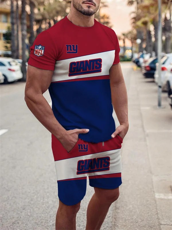 New York Giants T-Shirt and Shorts Set