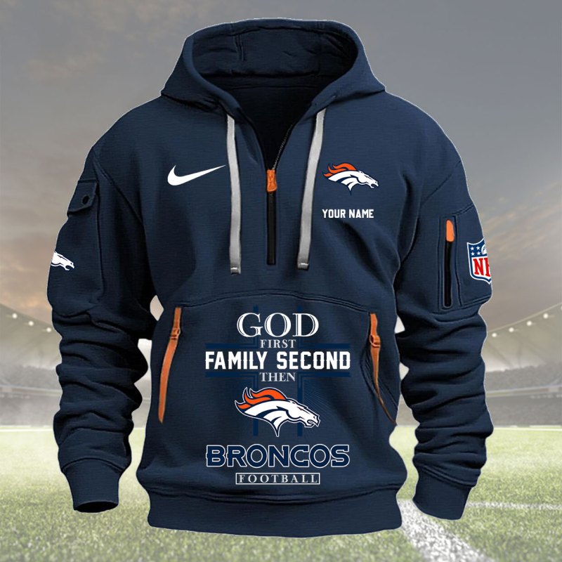 Denver Broncos Navy Hoodie