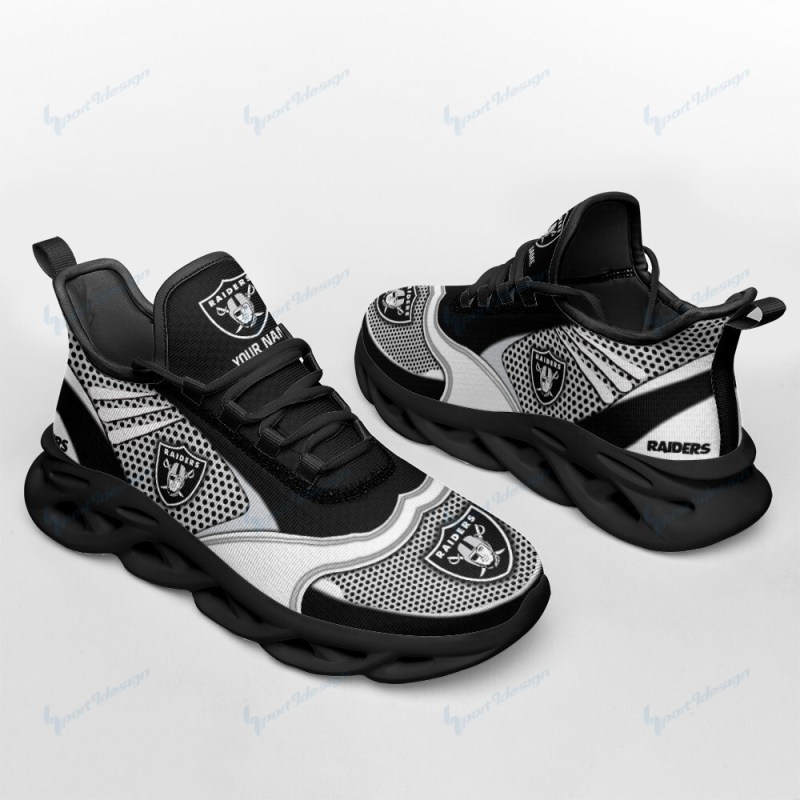 Las Vegas Raiders Personalized Yezy Running Sneakers