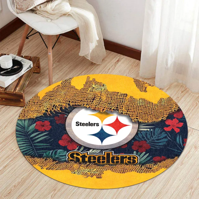 Pittsburgh Steelers Round Rug