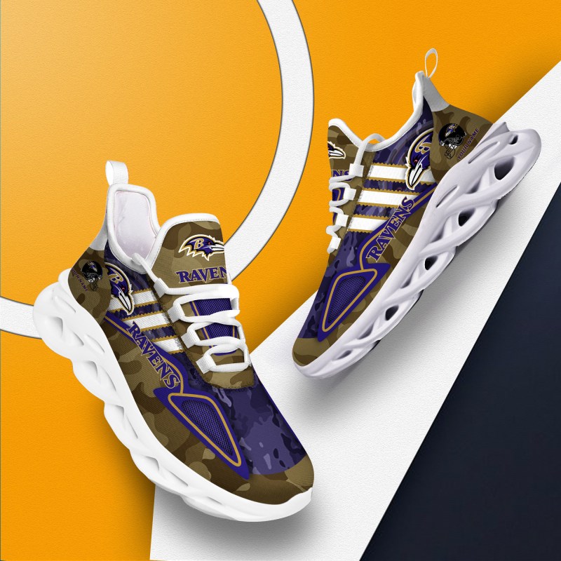 Baltimore Ravens Yezy Sneakers Side View