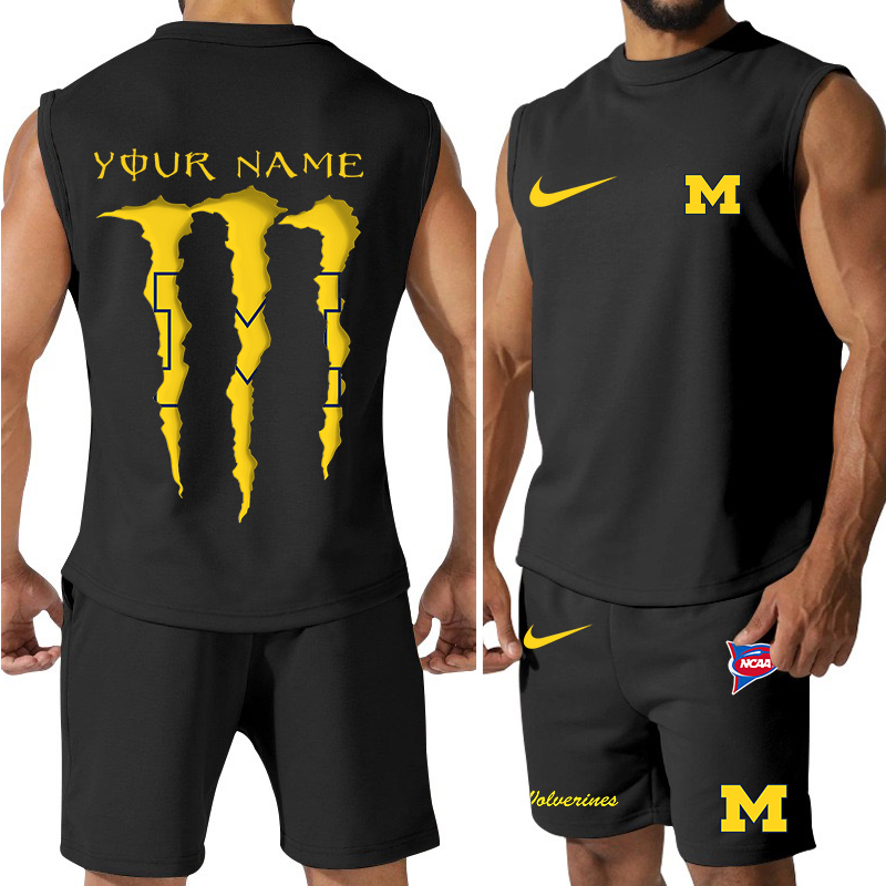 Michigan Wolverines Tank Top and Shorts