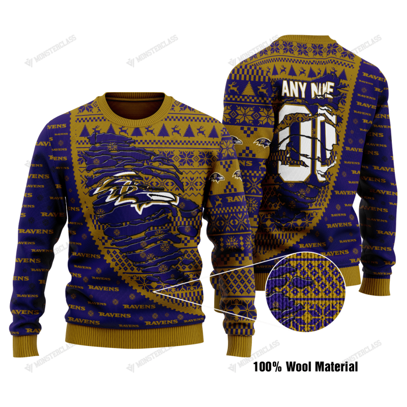 Baltimore Ravens Woolen Sweater