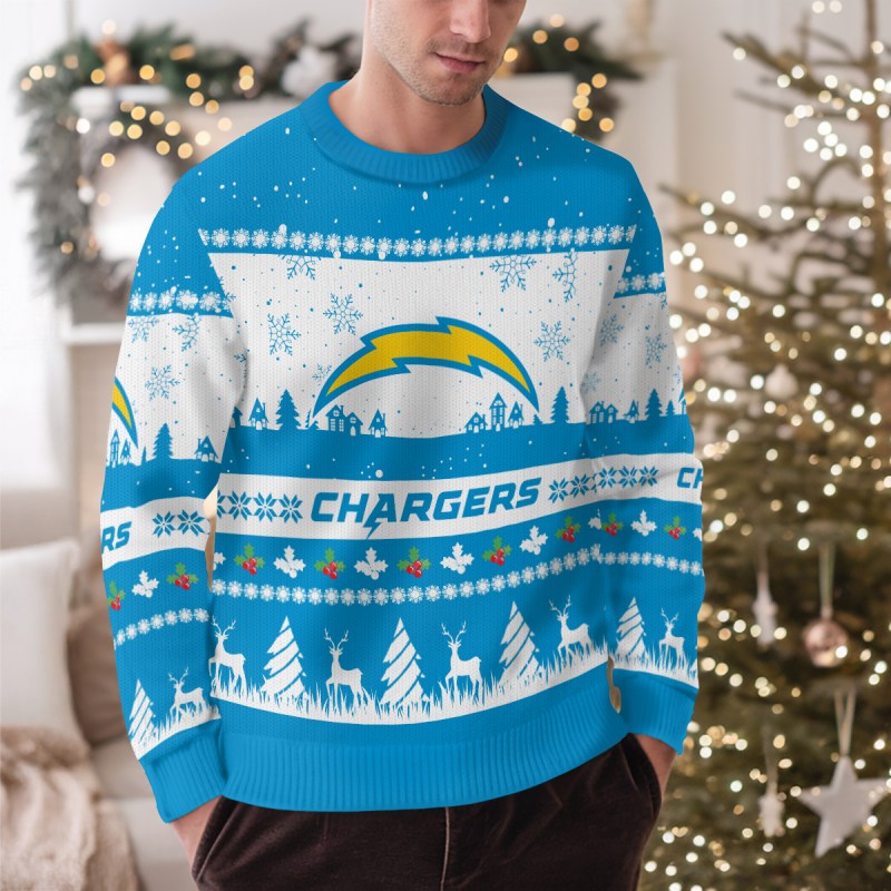 Los Angeles Chargers Ugly Christmas Sweater 1