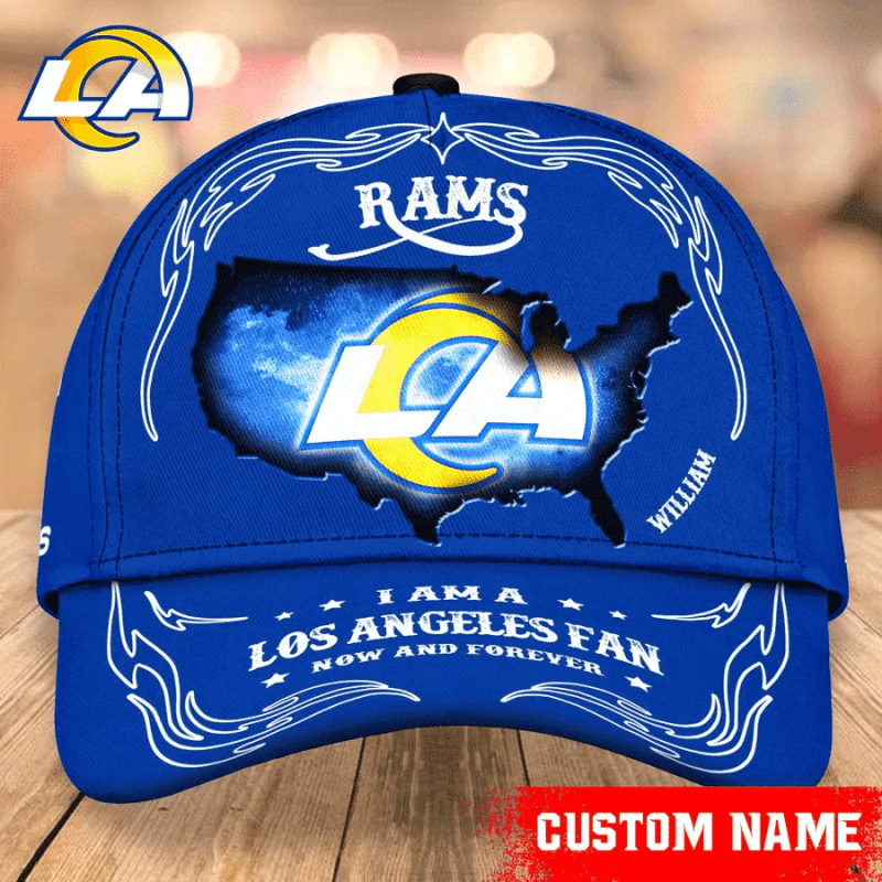 Los Angeles Rams Baseball Cap Custom Name