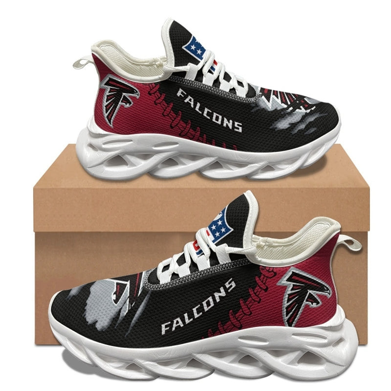 Close Up of Atlanta Falcons Sneakers