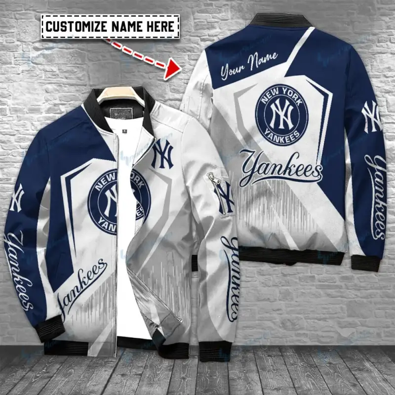 New York Yankees Personalized Bomber Jacket 1