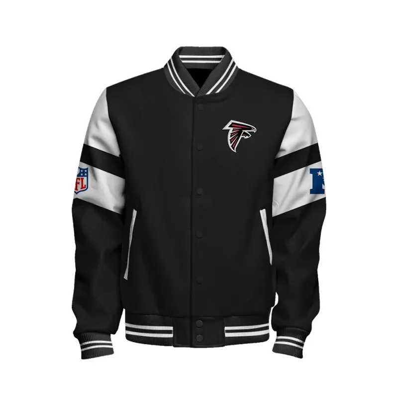 Atlanta Falcons Varsity Jacket - Back View