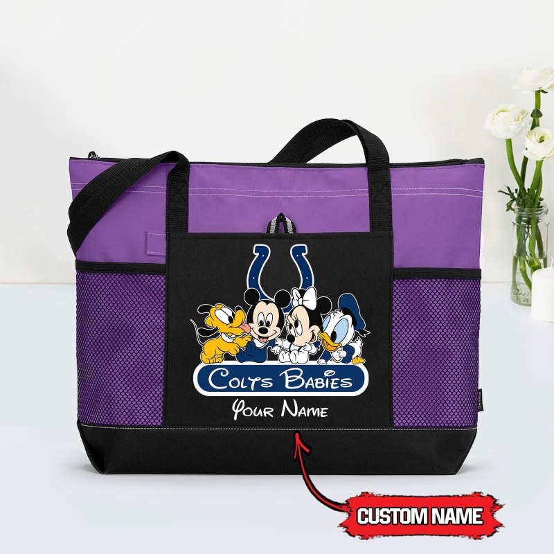 Indianapolis Colts Babies Tote Bag - Purple