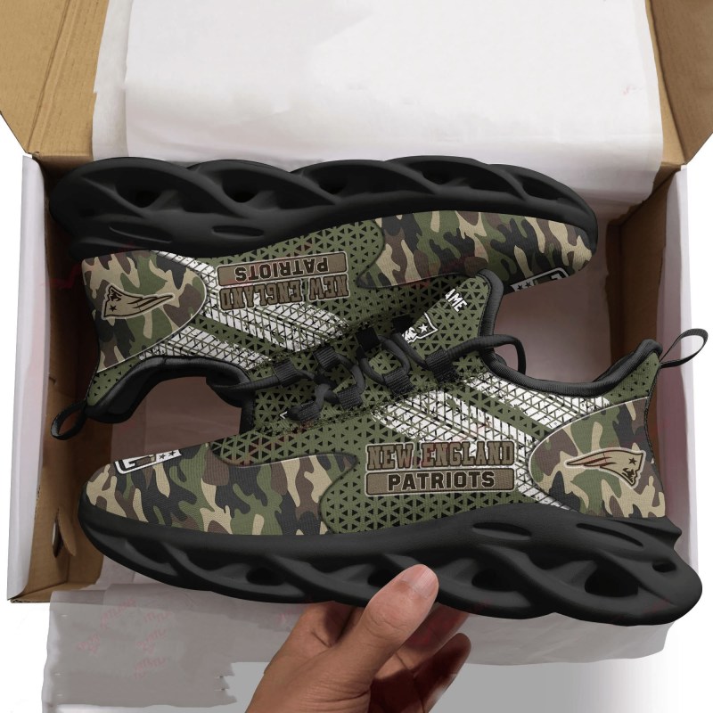 New England Patriots Sneakers top view