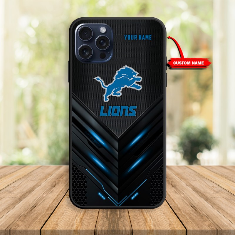 Detroit Lions Personalized Phone Case - Front View