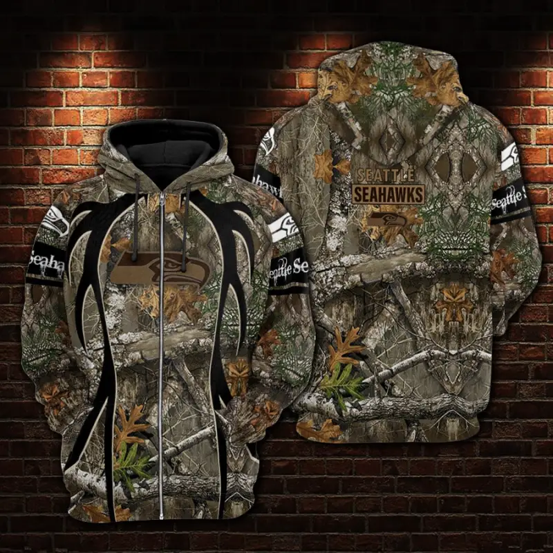 Seattle Seahawks Realtree Hunting Camo Limited Hoodie