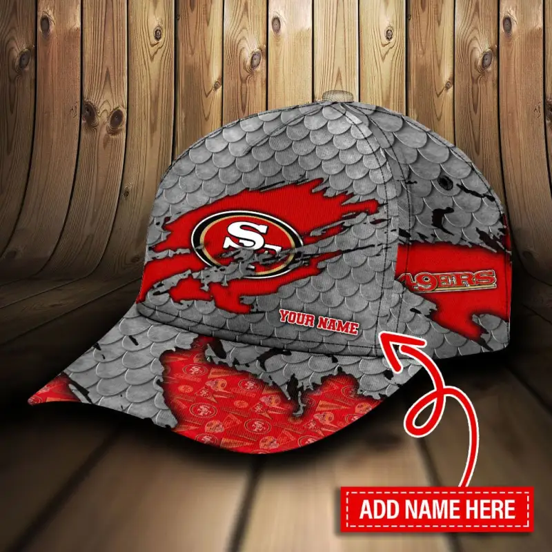San Francisco 49ers Personalized Classic Cap - Side View