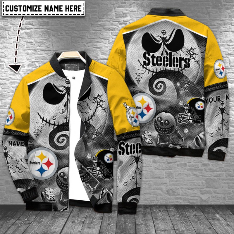 Pittsburgh Steelers Personalized Bomber Jacket