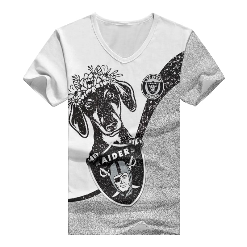 Las Vegas Raiders V-neck Women T-shirt Image 2